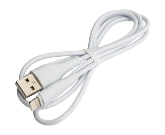 USB-кабель BOROFONE, AM-8pin Lightning 1 метр, 2A, ПВХ, белый 23752-BX18iW1 