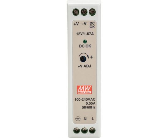 Источник питания Mean Well AC/DC MDR-20-12 20Вт Т00249981 