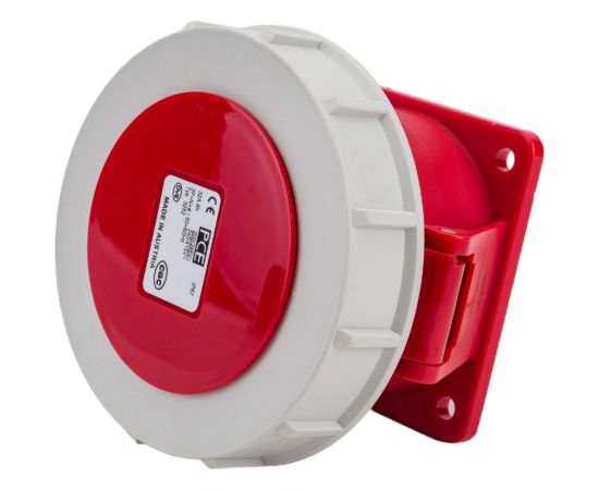Встраиваемая розетка PCE 32А 400V 3P+N+E IP67 3252-6 