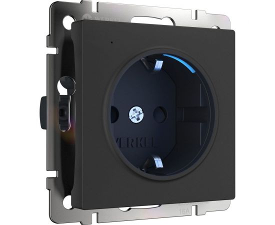 Розетка с подсветкой WERKEL W1171408 черный a054523 