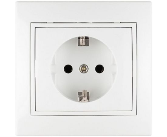 Розетка TANGO с заземляющим контактом белый скрытой проводки 16А, 250В 1008837 