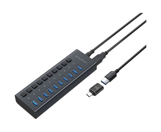 USB концентратор Harper HUB-10MB Black H00003294 
