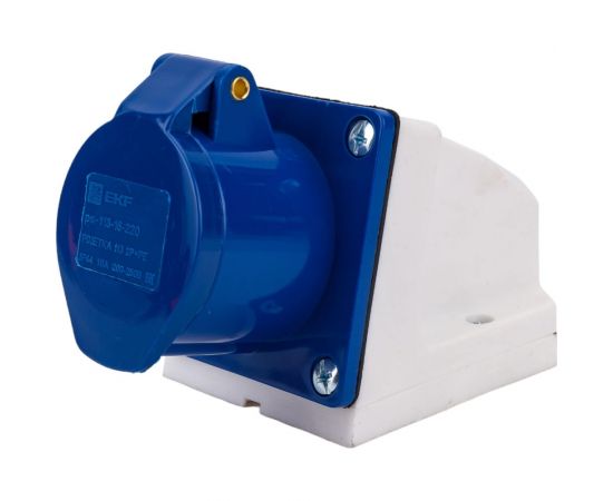 Стационарная наружная розетка EKF PROxima 113, 2Р+РЕ, 16А, 220В, IP44, SQ ps-113-16-220 