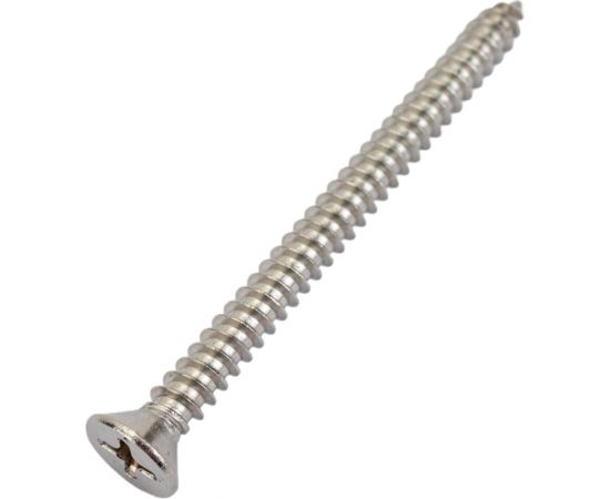 Нержавеющий саморез с потайной головкой KREPFIELD 4,2x50 мм, DIN 7982, А2, крестообразный шлиц PH, 40 шт. 7982А2САМОРЕЗ4.2X50-40 – изображение 4