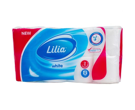 Туалетная бумага Лилия 2слоя 8рулонов 5612 – изображение 2