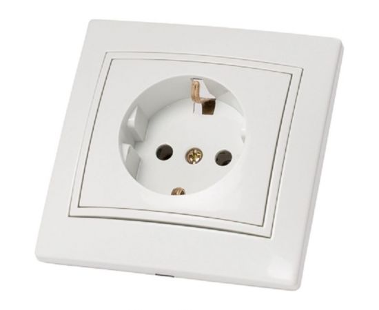 Розетка TANGO с заземляющим контактом белый скрытой проводки 16А, 250В 1008837 – изображение 2