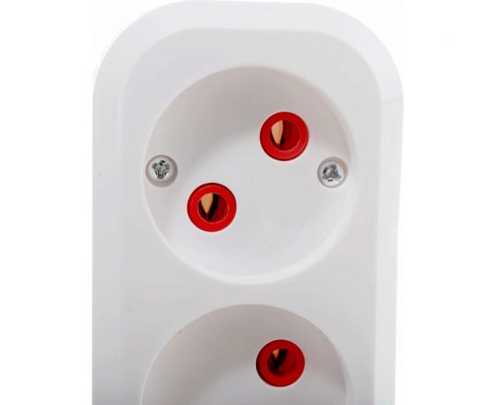 Колодка Navigator, NCA-BL01-03-X-WH, 3 гнезда, б/з, АБС пластик 61585 – изображение 4