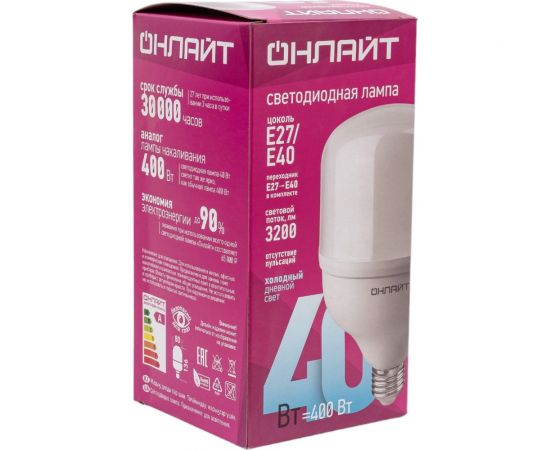 Лампа ОНЛАЙТ 82 903 OLL-T100-40-230-865-E27/E40 82903 – изображение 3