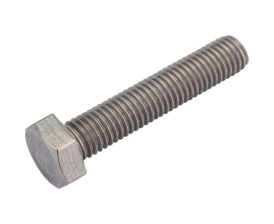 Нержавеющий болт с шестигранной головкой KREPFIELD M12x60 мм, DIN 933, А2, полная резьба, 4 шт. 933А2БОЛТ12Х60-4 – изображение 4