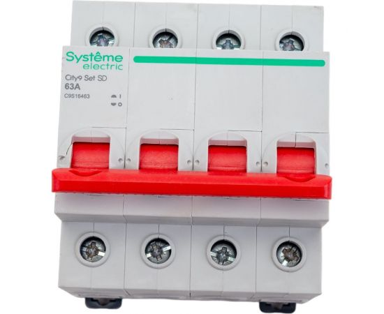 Выключатель нагрузки Systeme Electric City9 set вн 4p 63а 400в C9S16463 – изображение 3