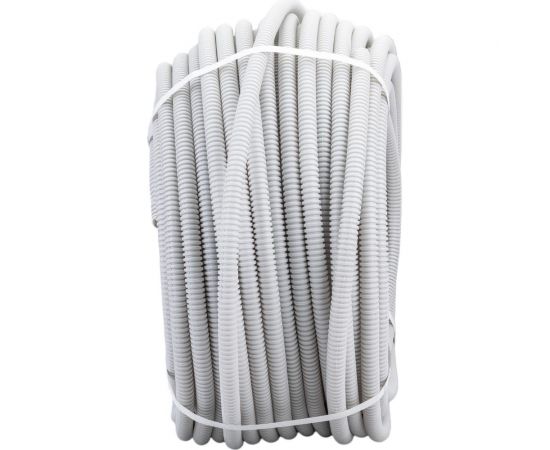 Гофрированная труба Экопласт HFLS, легкая, с зондом, низкое дымовыделение, 20 мм, серый, 100 м 60120HFLS – изображение 4