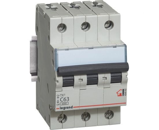Автоматический модульный выключатель Legrand 3п C 63А 6кА TX3 Leg 404062 1009844 – изображение 4