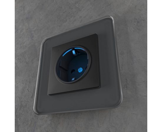 Розетка с подсветкой WERKEL W1171408 черный a054523 – изображение 2