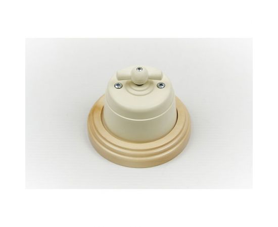 Поворотный выключатель Interior Electric с корпусом из пластика серии "вектор" (слоновая кость) ВПП03 – изображение 2