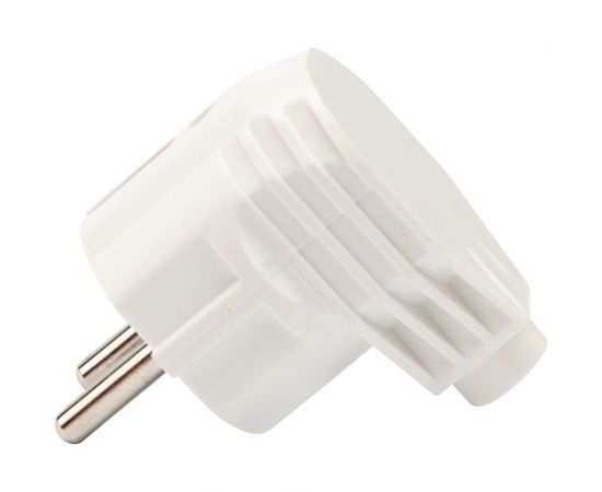 Угловая вилка REXANT Евро с заземлением 16А белая 11-8954 – изображение 2