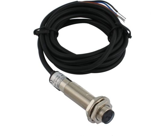 Диффузионный фотодатчик INNOCONT М12x1, зона срабатывания до 10 см, -10 +60 С, 12…24 VDC, IP67, выход: NPN NO, макс. ток 200 мА, время реакции 3 мс, кабель 2 м PES-D12-NO10D – изображение 3