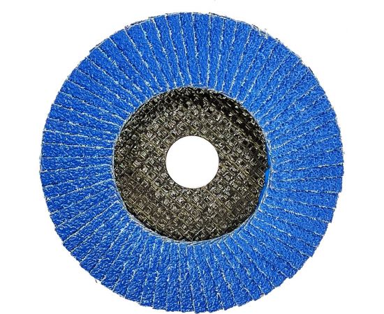 Диск лепестковый прямой по нержавеющей стали Flap 125x22 мм, Р40 Karbosan 82290 – изображение 4