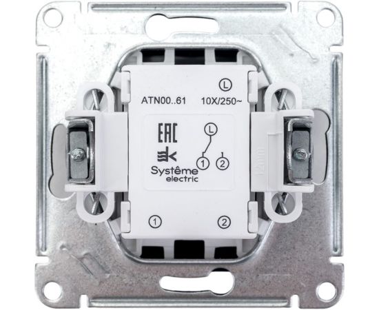 Переключатель Schneider Electric AtlasDesign Грифель 1-клавишный, сх.6, 10АХ, механизм SE ATN000761 – изображение 2
