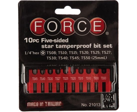 Набор бит 5-лучевая звезда с отверстием FORCE 21013 – изображение 3