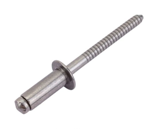 Вытяжная нержавеющая заклепка со стандартным бортиком KREPFIELD 5x12 мм, ART 9052, А2, 50 шт. 9052ЗАКЛЕПКА5Х12А2-50 – изображение 2