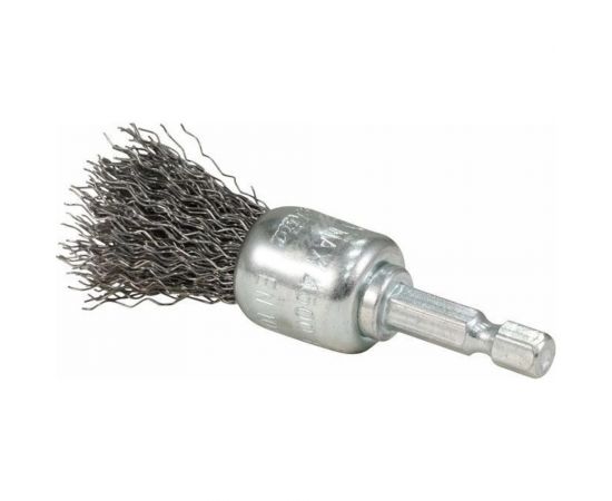Щетка проволочная кистевая (19 мм, толщина проволоки 0.3 мм, гофрированная, металл, 1/4"") Makita D-76526 – изображение 4