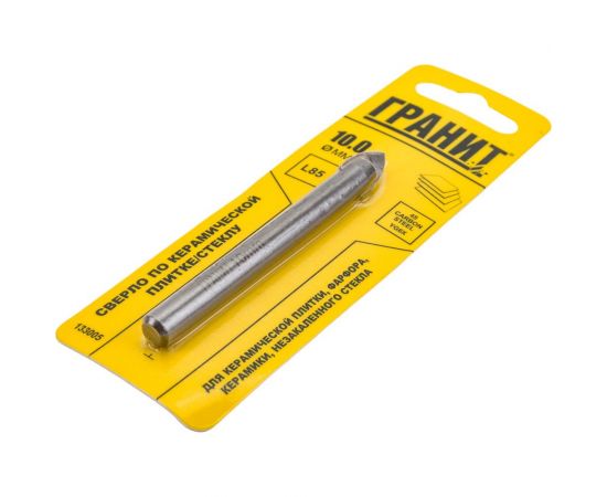 Сверло по плитке (10х85 мм) ГРАНИТ 133005 – изображение 3