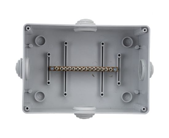 Коробка Экопласт JBS210 КУП 8x12мм, 14 зажимов, 150А, о/п, 210x150x100, 8 вых, IP55 44016KP – изображение 5