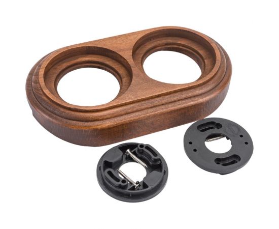 Двойная рамка Retrika, ретро американский орех, на бревно RD-02224 – изображение 2