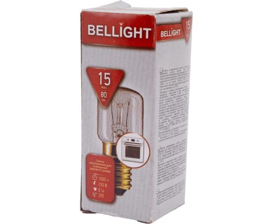 Лампа накаливания для бытовых приборов BELLIGHT PS25 230V 15 W E14 85637130 – изображение 7