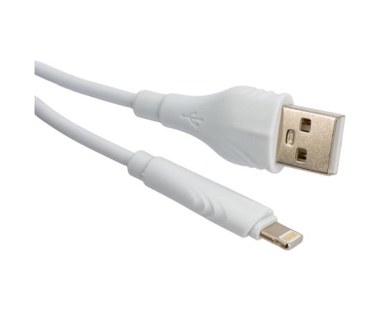 USB-кабель BOROFONE, AM-8pin Lightning 1 метр, 2A, ПВХ, белый 23752-BX18iW1 – изображение 2
