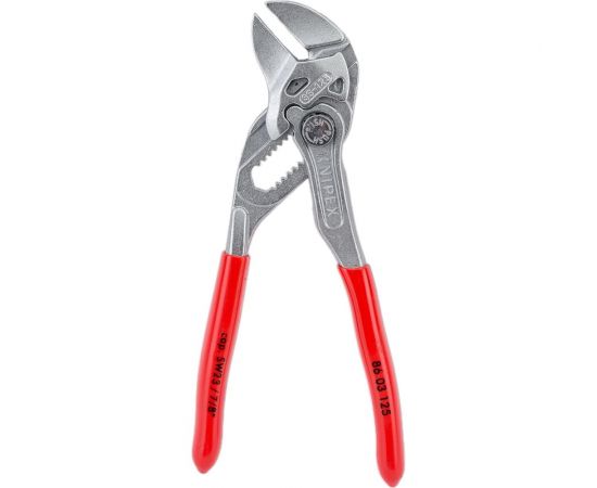 Переставные клещи-ключ Knipex 125 мм, 23 мм (7/8""), хром, 1К ручки, KN-8603125SB – изображение 4