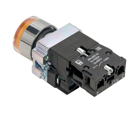 Кнопка EKF BA51 с подсветкой 24В желтая NO PROxima xb2-bw51-24 – изображение 3