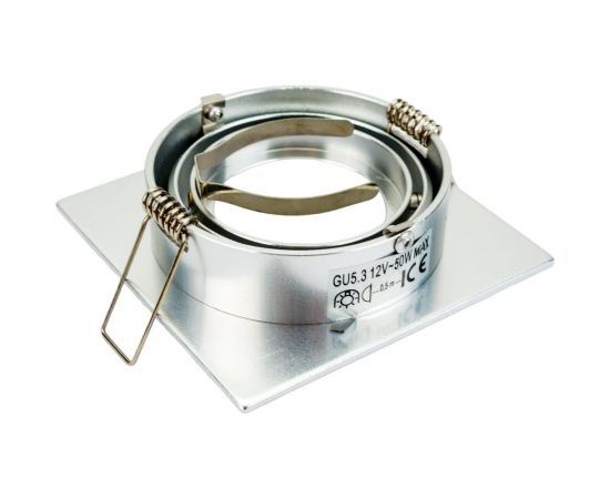 Встраиваемый спот POWERLIGHT 1xGU5,3x50W блестящий алюминий 6216/1-4CH – изображение 2