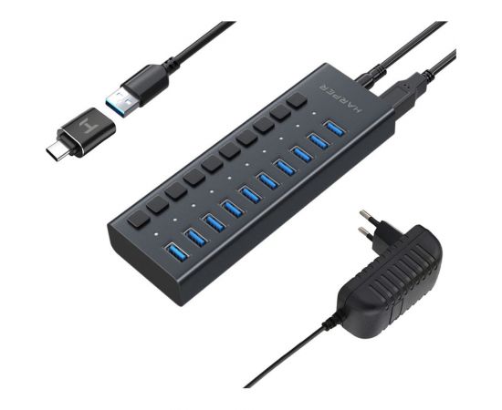 USB концентратор Harper HUB-10MB Black H00003294 – изображение 4