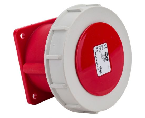 Встраиваемая розетка PCE 32А 400V 3P+N+E IP67 3252-6 – изображение 3