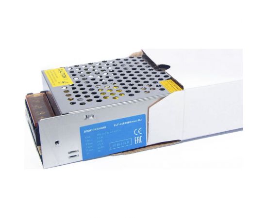 Блок питания ELF интерьерный, 24В, 60Вт, компактный металлический перфорированный корпус (MJ) ELF-24E60BEmini-MJ – изображение 2