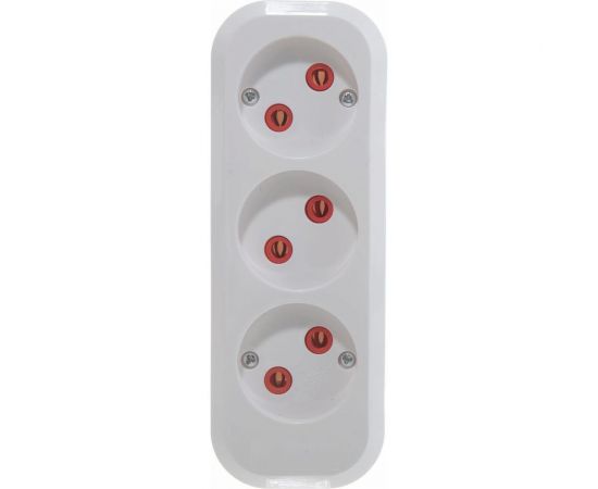 Колодка Navigator, NCA-BL01-03-X-WH, 3 гнезда, б/з, АБС пластик 61585 – изображение 5