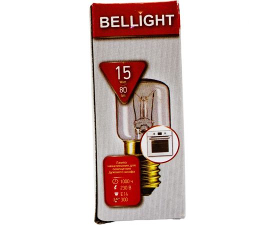 Лампа накаливания для бытовых приборов BELLIGHT PS25 230V 15 W E14 85637130 – изображение 4