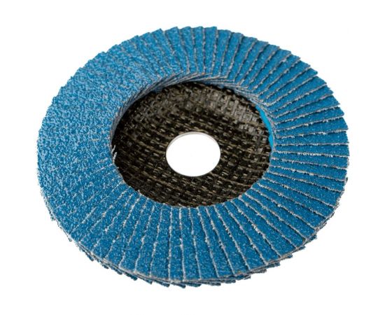 Диск лепестковый прямой по нержавеющей стали Flap 125x22 мм, Р40 Karbosan 82290 – изображение 3
