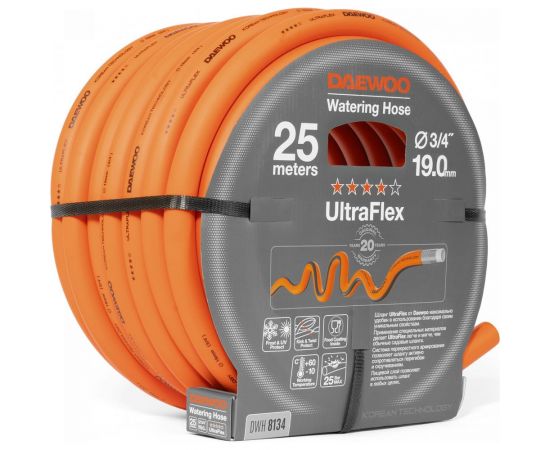 Шланг DAEWOO ultraflex диаметром 3/4 19 мм, 25 м DWH 8134 