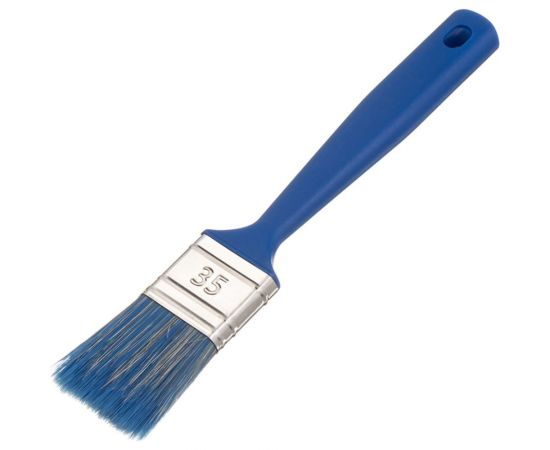 Флейцевая кисть для красок и лаков на водной основе смешанная щетина В1 35х12мм Мелодия цвета 77035 