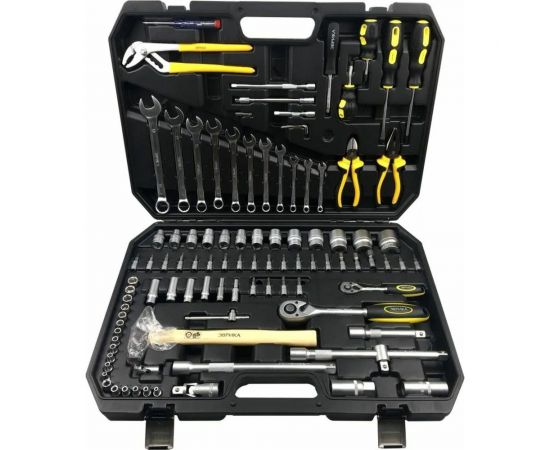 Набор инструмента ЭВРИКА 1/4"", 1/2"" DR, 6-гранный, 101 предмет ER-80001 