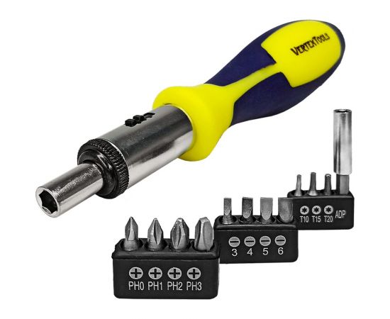Реверсивная отвертка vertextools 0033-1 
