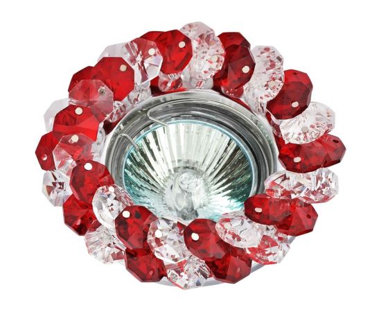 Встраиваемый светильник De Fran MR16 хром+красный, FT 860 CHr 