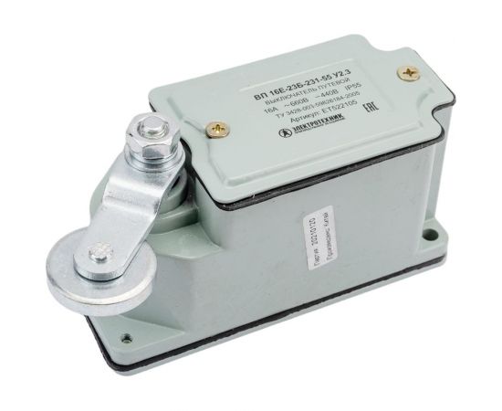 Путевой выключатель Электротехник ВП 16Е-23Б-231-55 У2.3, рычаг с роликом, с сальником, ход влево, cамовозврат, 1з и1р, IP55 ET522105 