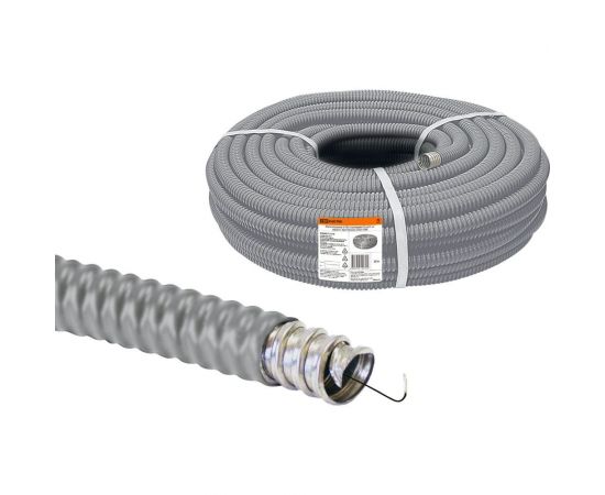 Металлорукав в ПВХ-изоляции TDM РЗ-Ц-П 32 серый 25м SQ0407-0118 