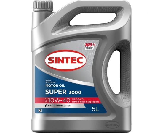 Масло Sintec Супер 10w40 SG/CD 5 л Обнинскоргсинтез 801895 