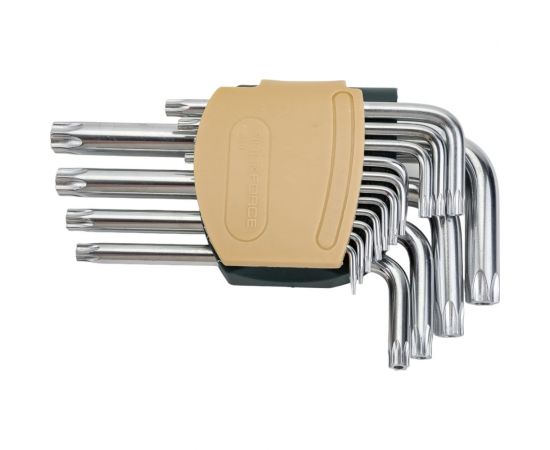 Набор ключей TORX Г-образных длинных с отверстием 15 предметов ROCKFORCE RF-5151LT 