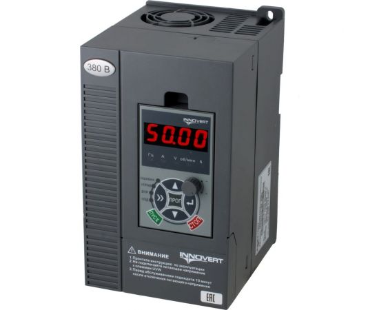 Векторный преобразователь частоты INNOVERT ITD402U43B2 (4,0 кВтx380 В), выходной ток 9.0 А, NPN/PNP ITD402U43B2_0302 – изображение 4