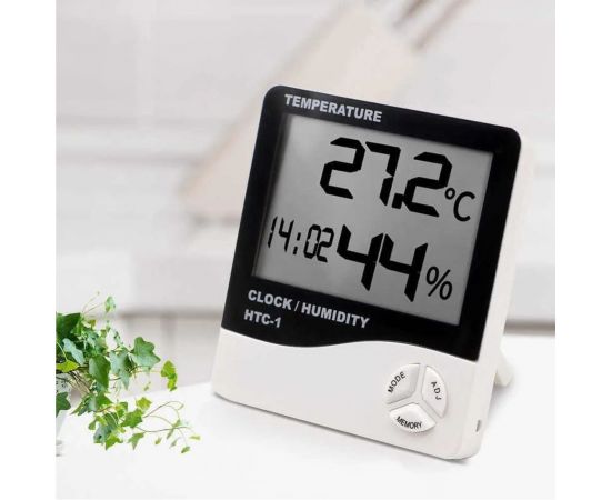 Универсальный цифровой термометр-гигрометр Pro Legend HTC-1 датчик влажности/часы PL6109 – изображение 2